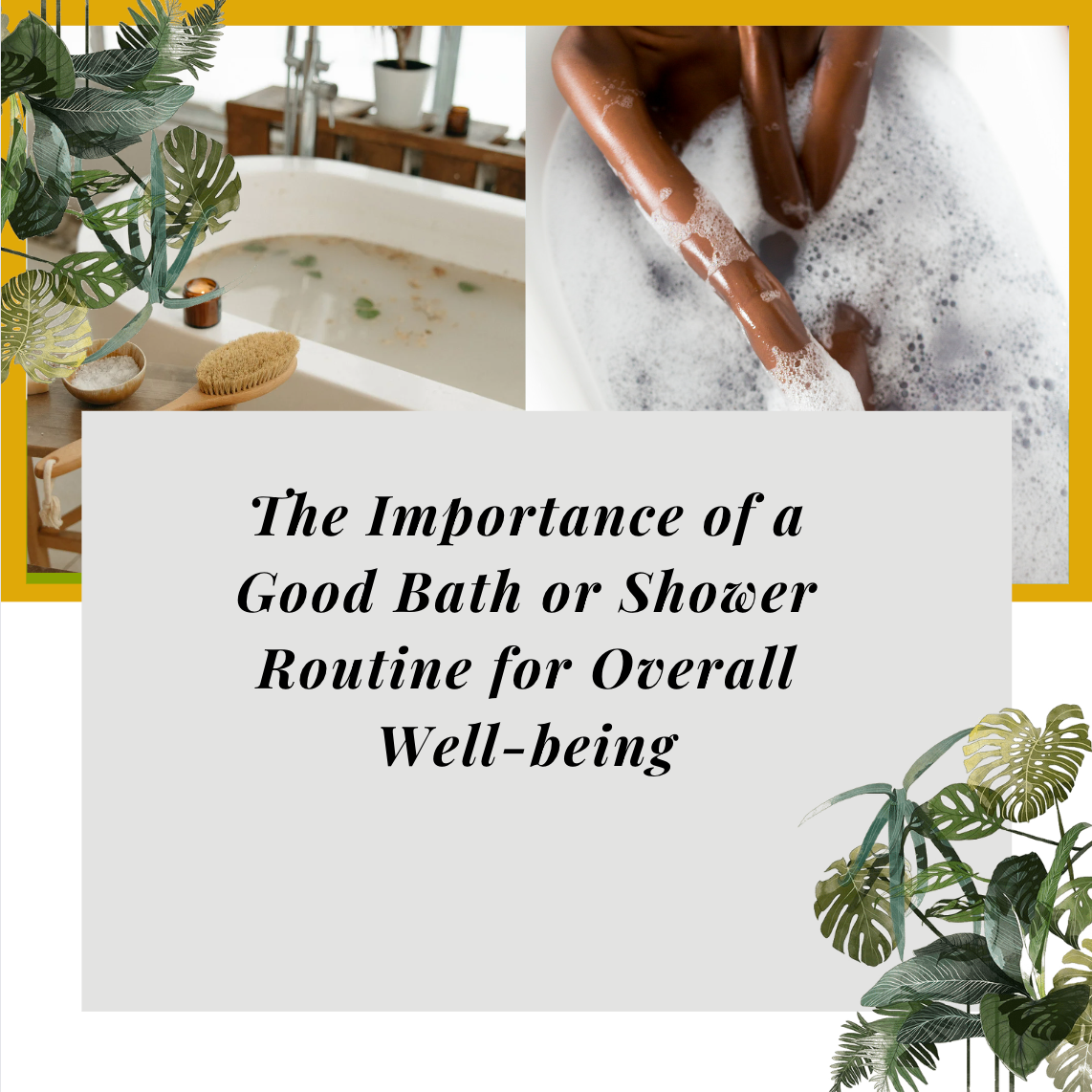 Why Your Bath And Shower Routine Matters – OLA GOLD BEAUTY