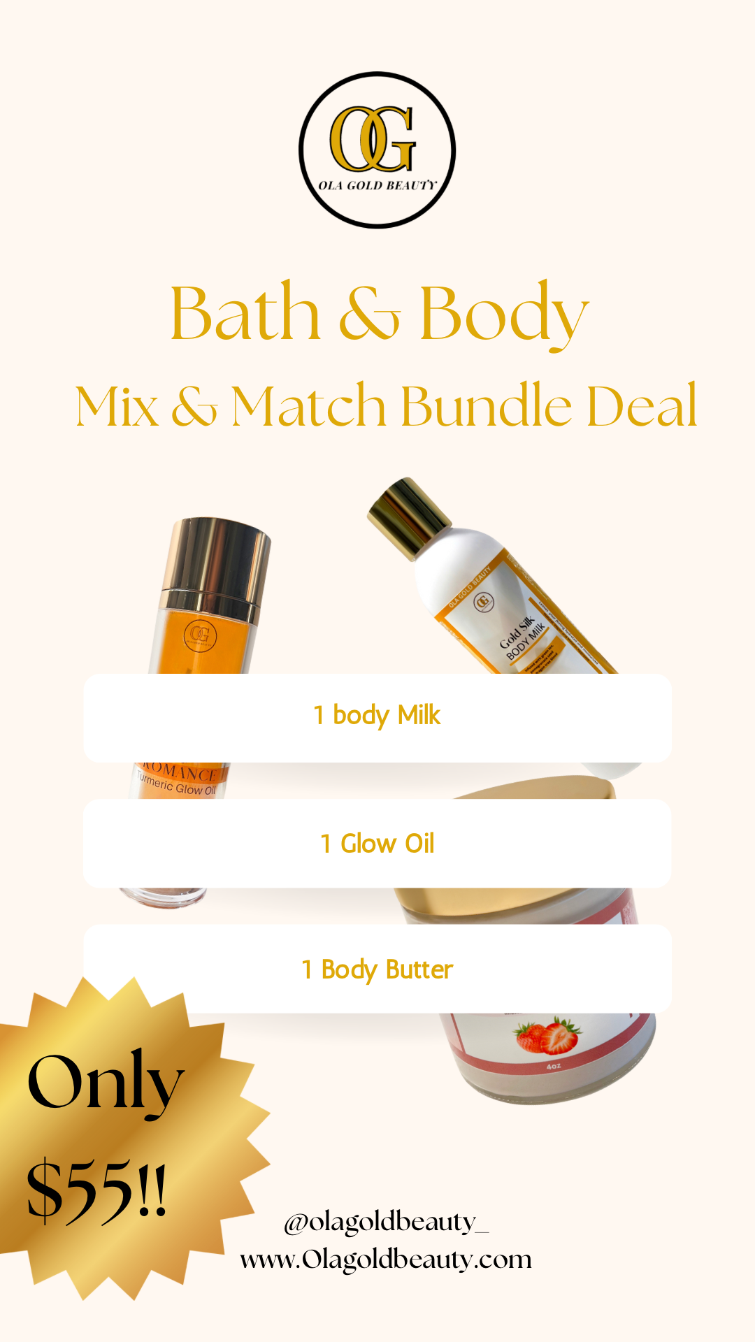 NEW!!! Luxury Bath & Body Mix and Match Kit